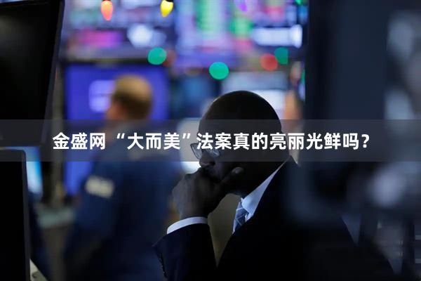 金盛网 “大而美”法案真的亮丽光鲜吗？